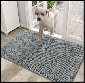 Mud Mat for Dogs, Entry Indoor Door Mat for Inside Floor(30x20 Inches, Grey) - Picture 1 of 4