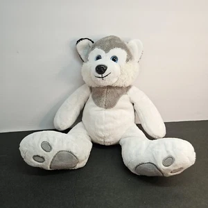 Chosun Big Feet Husky Wolf Dog Plush Gray White 14 Inch JC Penney Stuffed Animal - Picture 1 of 11