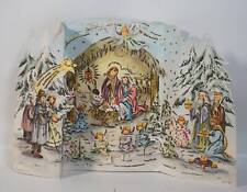True Vintage Original Amag Advent Calendar No. 208 Litho Folded Christmas
