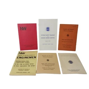 Mixed Lot of 6 Norfolk & Western Railway Company N&W Roanoke VA Rules Books - Picture 1 of 4