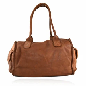 BORSA DA SPALLA PELLE EFFETTO VINTAGE MERCURY VARI COLORI MADE IN ITALY- BU55861 - Picture 1 of 8
