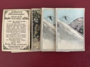 CAVANDERS CIGARETTE CARDS -COLOURED STEREOSCOPIC-Select the Cards you Require. - Picture 1 of 17
