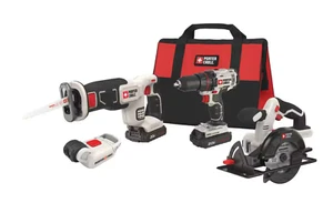 Porter-Cable 20V MAX Lithium-Ion Cordless 4 Tool Combo Kit PCCK616L4 - Picture 1 of 4