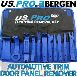 US PRO Door Panel & Trim Removal Tool 11 Piece Interior Trim Clip Tool Kit - Picture 1 of 3