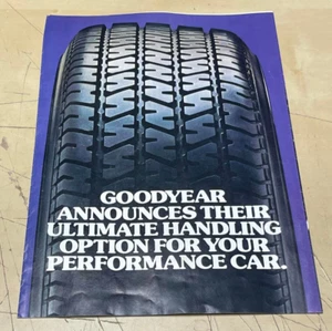 Vintage Original Good Year Wingfoot Radial Tires Tri Fold Brochure - Picture 1 of 8