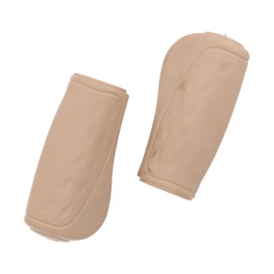 Fahrrad Griffe 92 mm NR.438 Ellipsis beige paar TPE Schaltgriff Kindergriff Ergo - Bild 1 von 4