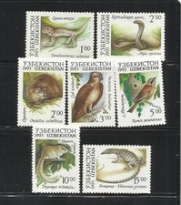 UZBEKISTAN. Año: 1993. Tema: FAUNA. ANIMALES DIVERSOS.