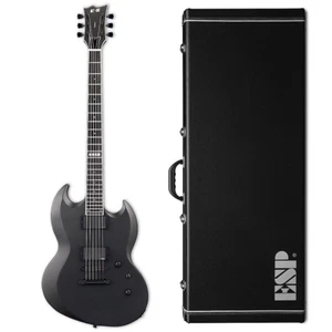 ESP E-II Viper Baritone Charcoal Metallic Satin Electric Guitar + Case B-Stock - Picture 1 of 4