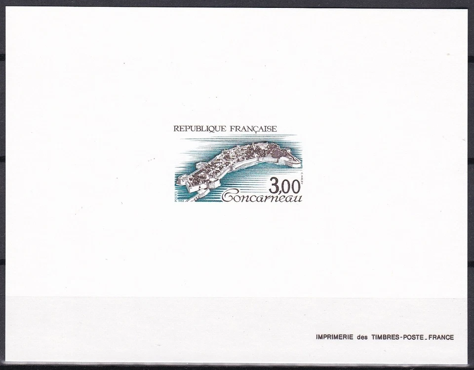 France Sc1855 Tourism, Concarneau, Deluxe Proof - Image 1 of 1