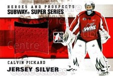 2009-10 ITG Heroes and Prospects Subway Jersey Silver #32 Calvin Pickard