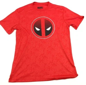 DEADPOOL Marvel Kurzarm T-Shirt, med, 100% Polyester, rot, Gesicht vorne D - Bild 1 von 5