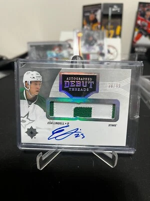 2016-17 ultimate Esa Lindell rookie patch auto 36/99 - Image 1 of 2