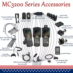 Für Zebra MC3200 MC32N0 Serie Ladestation, Akku, Holster, Stylus, Riemen - Bild 1 von 40