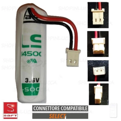 Batteria allarme SELECT SBT01 pila SAFT LS14500 rilevatore apertura volumetrico