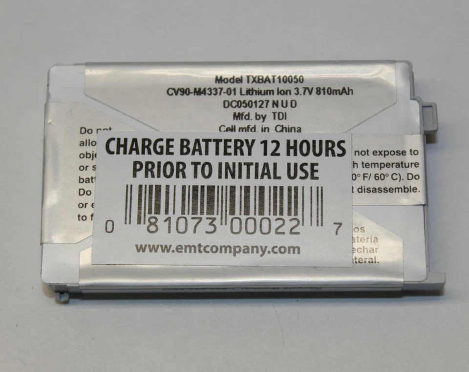 Batería de teléfono celular Kyocera TXBAT10050 3,7 V 810 mAh para teléfonos SoHo Milano Foto 1 de 1