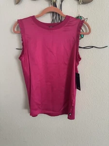 KARL LAGERFELD PARIS Women's Mixed-Media Ruffle-Trim Sweater - Picture 1 of 2
