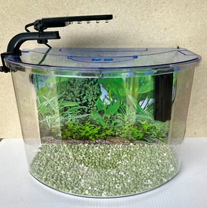Aquarium Starter Kit 17L/4.5 Gal Acrylic Nano Tank with Filter and LED Light - Picture 1 of 1