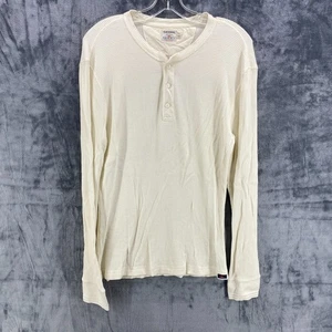 Prendas de punto térmicas Faherty Legend Henley Marfil Hombres Medianas Waffle Modal Elastizadas - Imagen 1 de 13