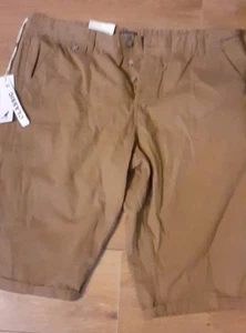 Mens Brown Kangol Knee Length Shorts 4XL NWT #mensshorts - Picture 1 of 3