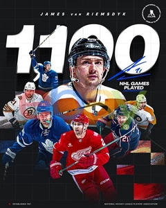 James van Riemsdyk 1100 Carriera Giochi Volantini Maple Leafs Bruins 8x10 NHL Foto - Foto 1 di 1