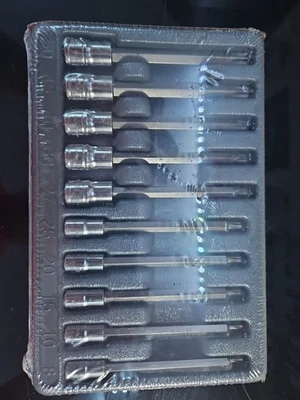 SNAP-ON 1/4in & 3/8in Drive 10 Piece Long Torx Socket Bit Set T8 - T50 210EFTXL - Image 1 of 2