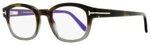 Tom Ford TF5808B Blue Block Eyeglasses 055 Havana/Gray 49mm FT5808 - Picture 1 of 2