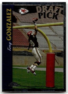 1997 Topps Chrome #24 Tony Gonzalez Kansas City Chiefs RC HOF MINT!! NO RESERVE! - Picture 1 of 2