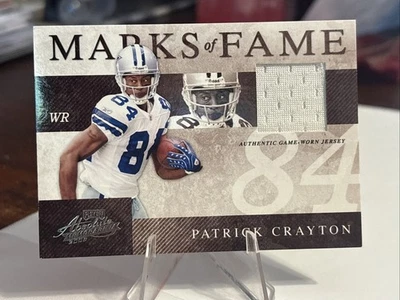 2008 Playoff Absolute Memorabilia Marks of Fame /200 Patrick Crayton #MOF-14 - Image 1 of 2