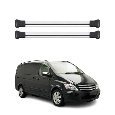 For Mercedes-Benz Metris 16-23 OMAC USA Gray Raised Roof Rails Cross Bars Foto 1 de 4