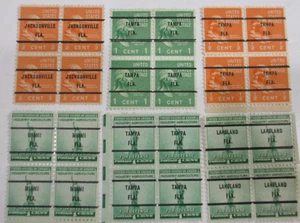 Precancel  (6) DIFF "BUREAU  PRECANCEL  BLOCKS of 4 all FLORIDA" - Picture 1 of 1