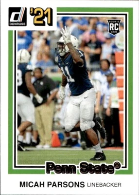 Micah Parsons 2021 Chronicles Donruss 1981 Retro - RC #27 Bronze - Penn State - Image 1 of 2