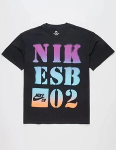 Brand New Mens Nike SB Stencil T-shirt Black - Picture 1 of 2