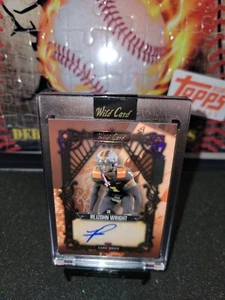 2023 Wild Card Alumination Rejzohn Wright Auto  Holographic Foil Card #2/5 - Picture 1 of 3