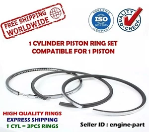 3802230 3802746 3802050 3802421 Piston Ring Set 102mm for Cummins 4BT 6BT 505080 - Afbeelding 1 van 10