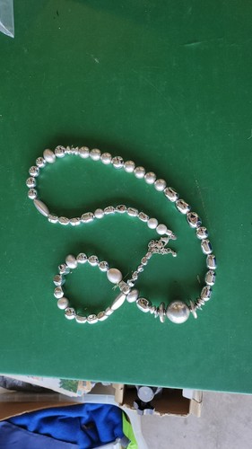 VETEMENTS Collana Perline Argento 20