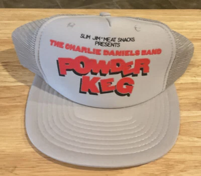 VTG Slim Jim Meats Presents “The Charlie Daniels Band Powder Keg” SnapBack Hat  - Image 1 of 2