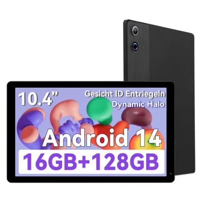 10.4’’ Android 14 16GB+128GB+1TB Erweiterung 1280x800 IPS WiFi 6 BT5.3 Tablet - Bild 1 von 4