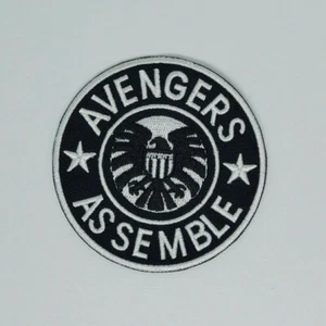 Avengers Asemble Black & White  Patch 2 7/8 inches tall - Picture 1 of 3