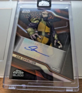 Steve Blum as Zeb Orrelios 2022 Topps Chrome Black Orange autograph (#d 11/25) - Picture 1 of 1