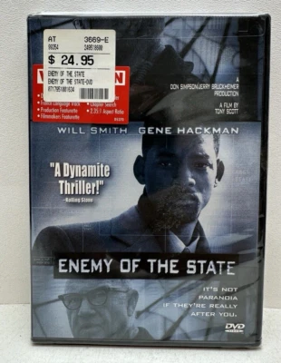 Enemy of the State DVD, 1998 Will Smith Gene Hackman Sealed - Image 1 of 4
