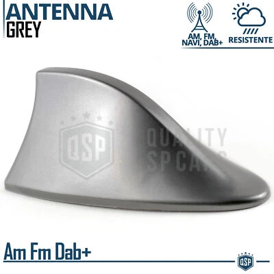 Antenna Auto PINNA DI SQUALO Grigia Universale | VERA Ricezione RADIO AM-FM-DAB+ - Immagine 1 di 4