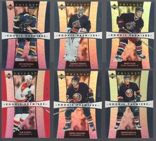 to choose from: rookie cards and short prints from 1998-99