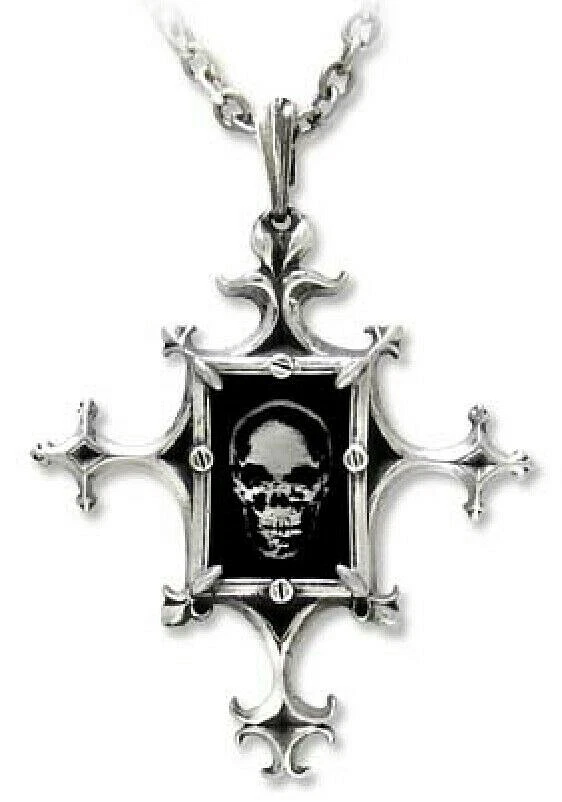 Proto-X-Ray Cross Pendant Pewter Alchemy Gothic - Bild 1 von 1