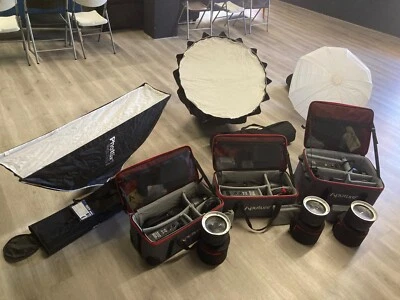 SET DE ILUMINACIÓN: 2 APUTURE 300X + 1 APUTURE 600d PRO + ACCESORIOS - Imagen 1 de 4