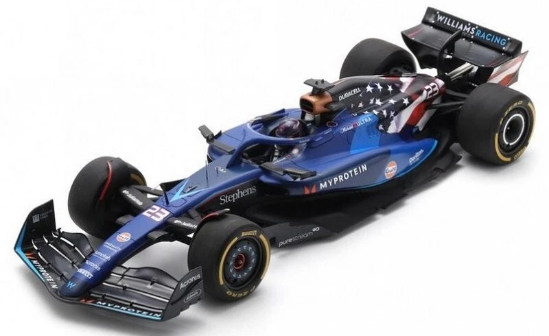Williams FW45 GP USA 2023 Alexander Albon 1:18 SPARK 18S964 - Immagine 1 di 1