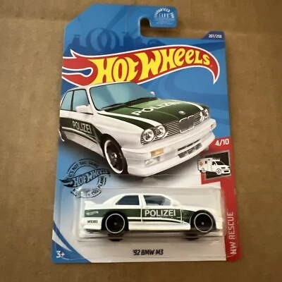 BMW M3 2020 Hot Wheels HW Rescue White 92 Foto 1 de 4