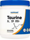 Nutricost Taurine Powder 250 Grams - 125 Servings, 2000mg Per Serving