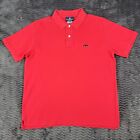 Polo à manches courtes Psycho Bunny homme grand rouge Mischief Zorro Preppy