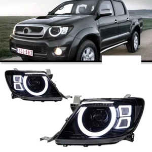 For Toyota Hilux VIGO LED Headlight 2011-2014 Headlamp Front DRL Turn Signal - Picture 1 of 7