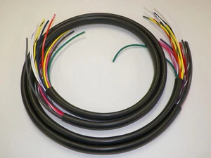 96-06 Harley Street Glide 48" wiring extension FLHT + switch wires with radio - Imagen 1 de 1